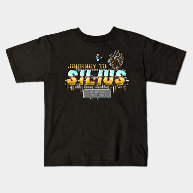 Title Screams: Journey To Silius Kids T-Shirt by Steve Van Samson